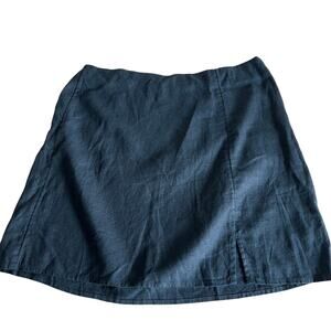 A New Day Women's Black Linen Side Zip Mini Skirt - Size Small - NWT